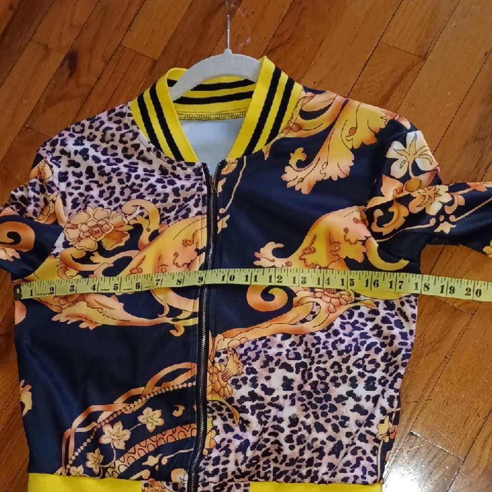 Vibrant Patterned Jacket and Pants Set - Picture 6 of 10